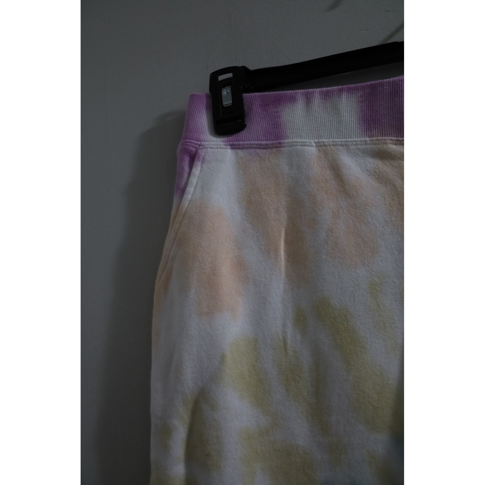 525 Womens Pastel Tie Dye Wide Leg Cotton Sweatpants Multicolor Size M NEW - Picture 2 of 6